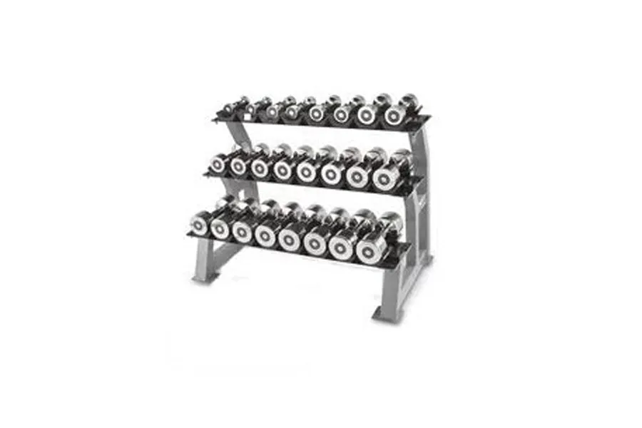 Warrior 10 Pair 3-Tier Dumbbell Saddle Rack