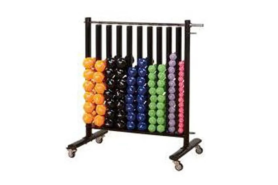 Warrior Neoprene/Vinyl Dumbbell Storage Slot Rack