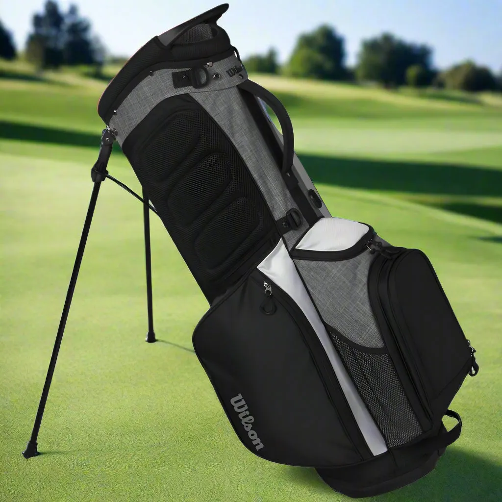 Wilson Feather Stand Bag - Black/Grey/White