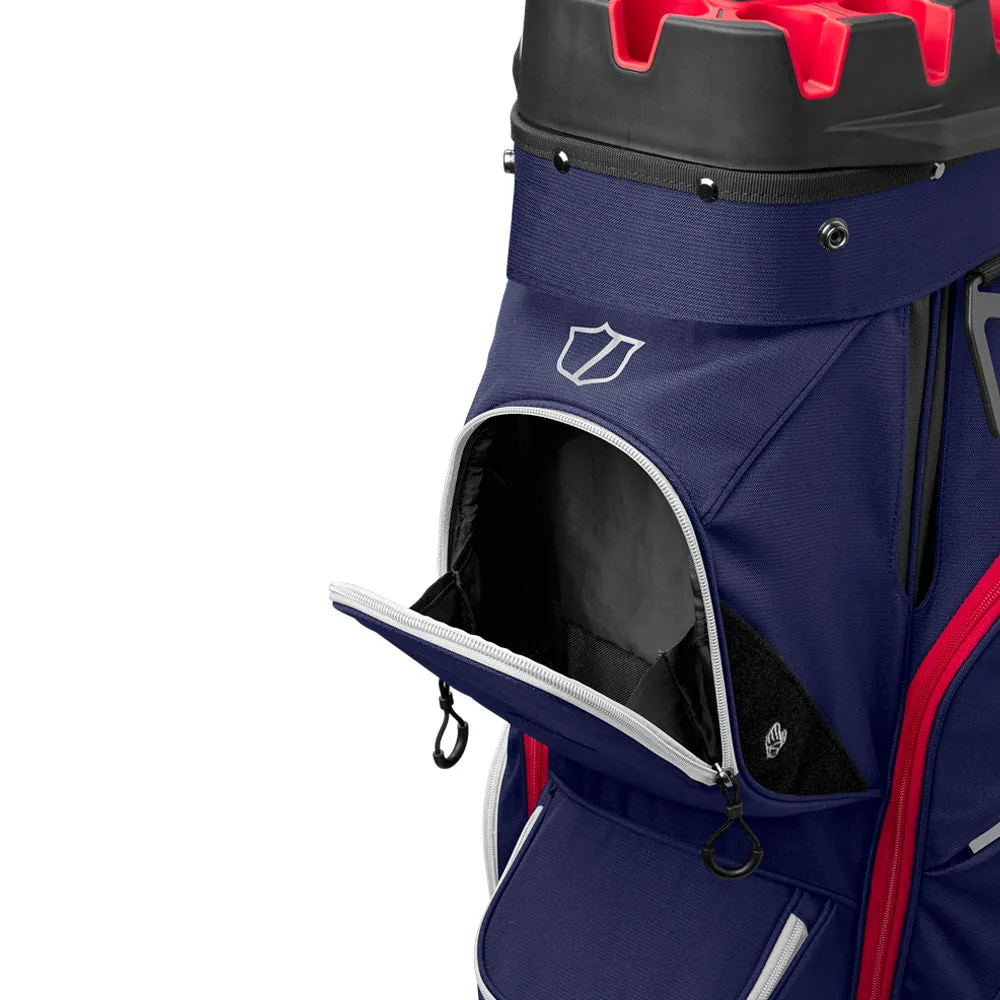 Wilson I-Lock Cart Bag - Navy/White/Red