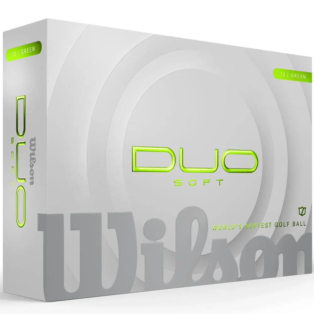 Wilson Staff Duo Soft Golf Balls - Green - 12 Pack