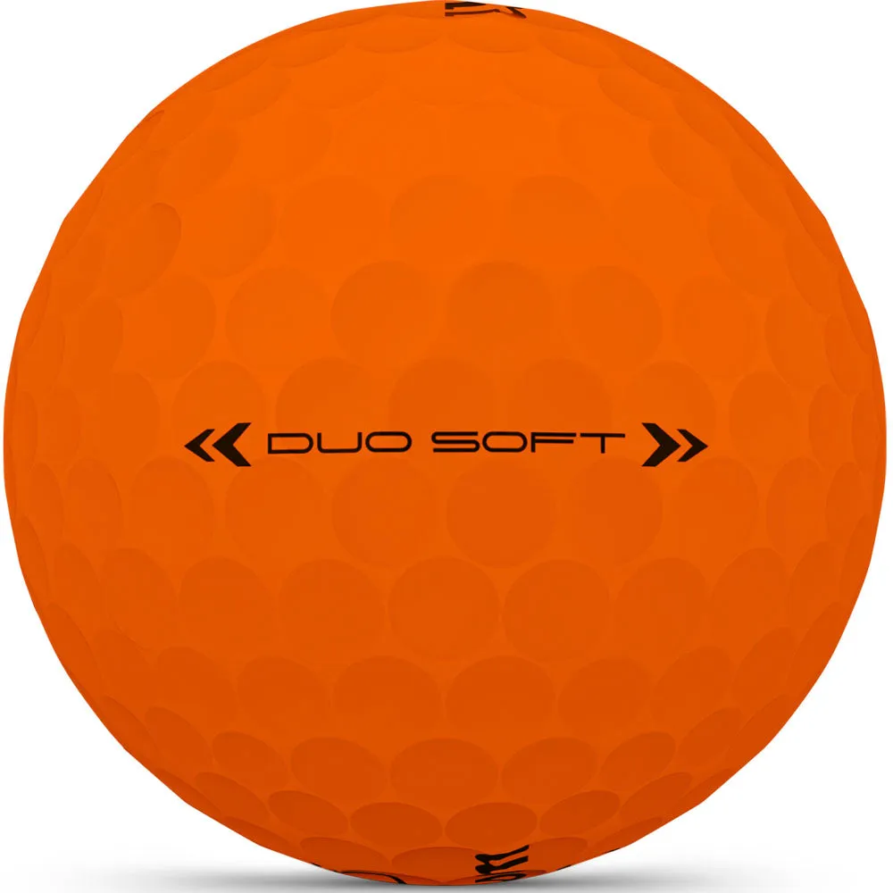 Wilson Staff Duo Soft Golf Balls - Orange - 12 Pack