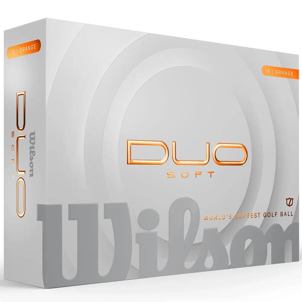 Wilson Staff Duo Soft Golf Balls - Orange - 12 Pack