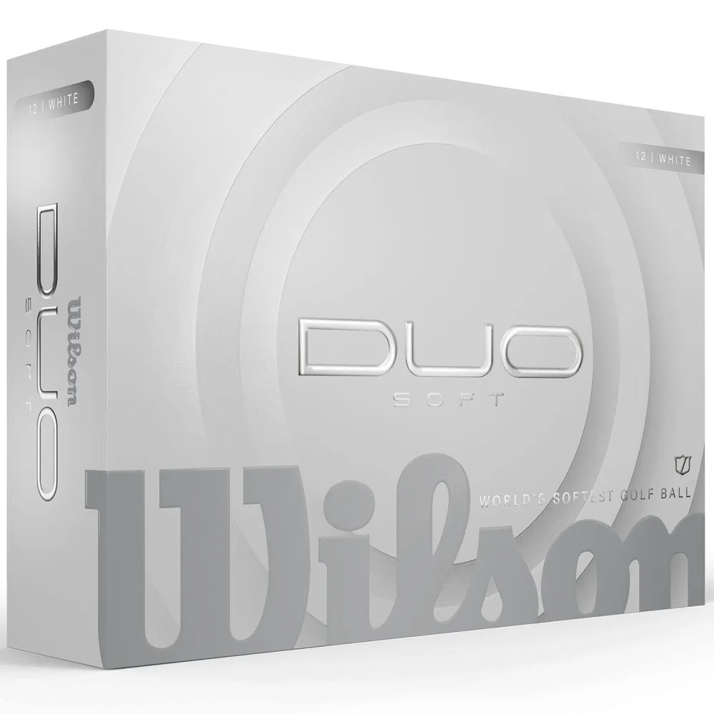 Wilson Staff Duo Soft Golf Balls - White - 12 Pack