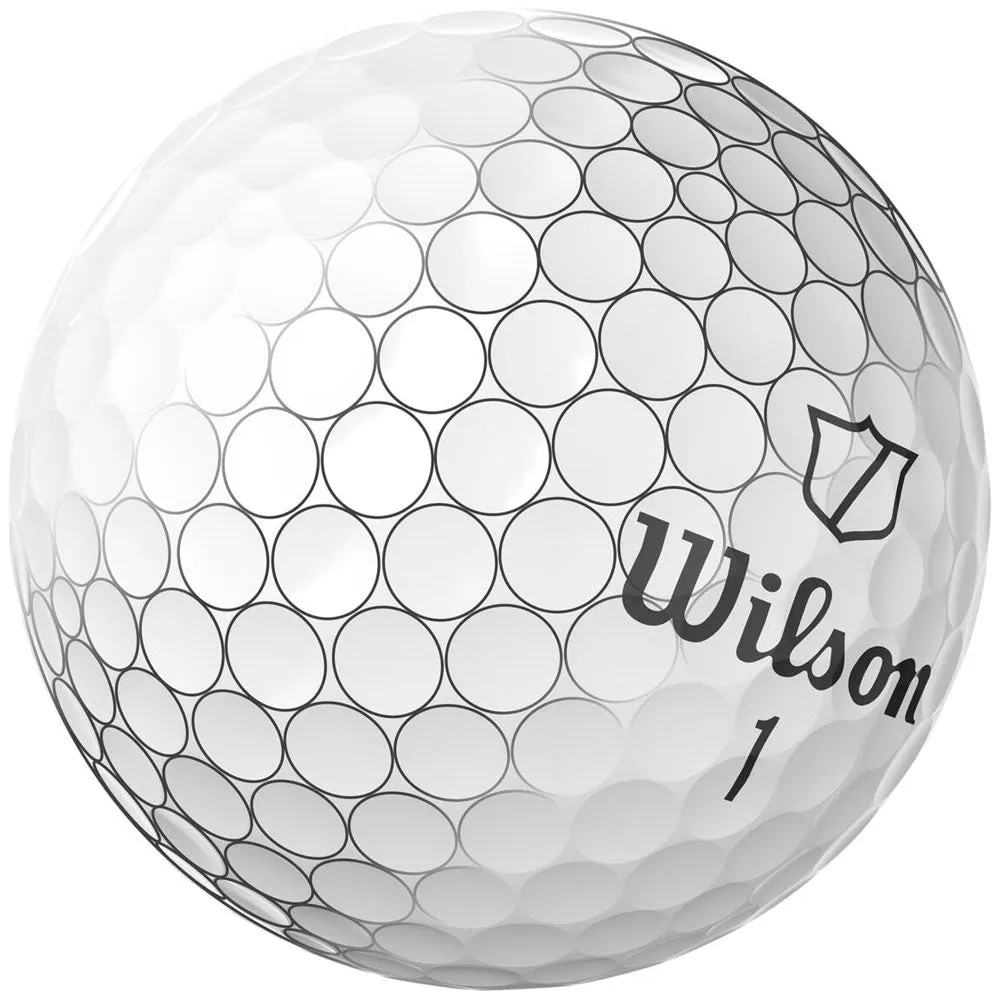 Wilson Staff Model Golf Balls - White - 12 Pack