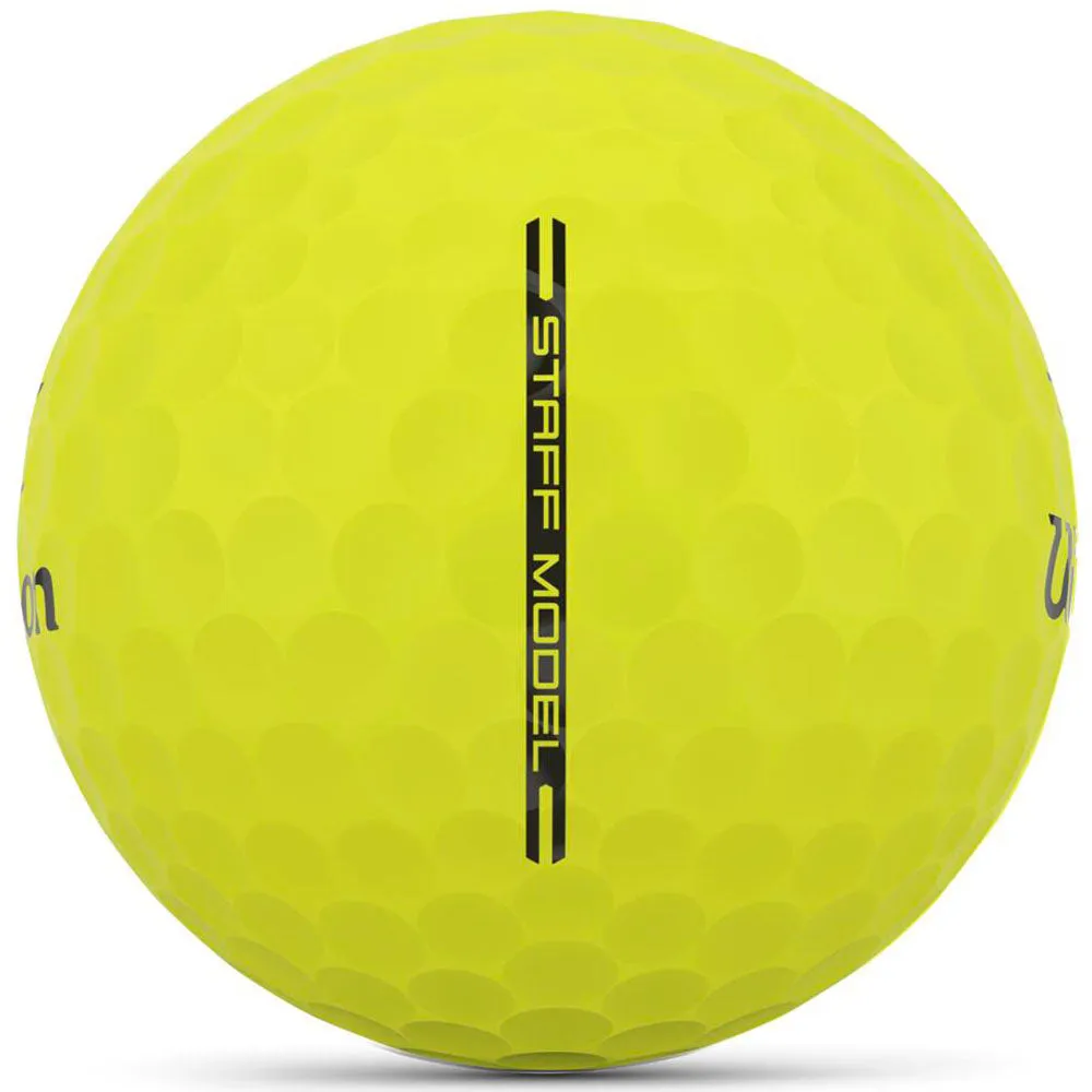 Wilson Staff Model Golf Balls - Yellow - 12 Pack