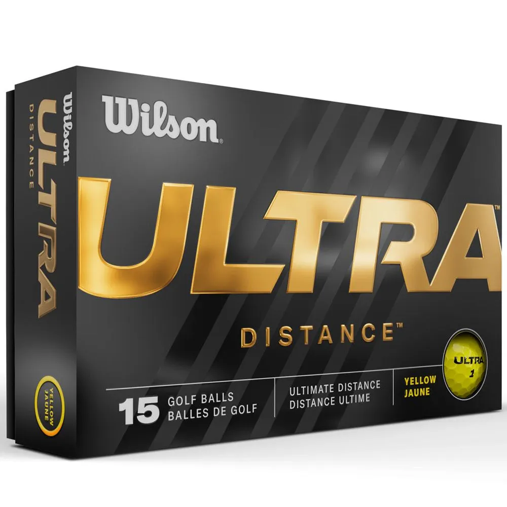 Wilson Ultra Distance Balls - 15 Pack - Yellow